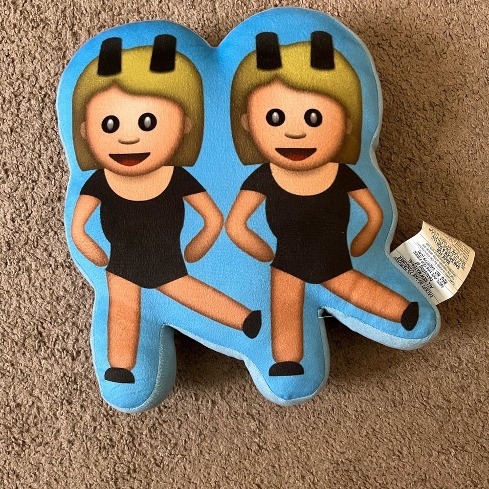 Dancing Twins Emoji Pillow 👯♀️